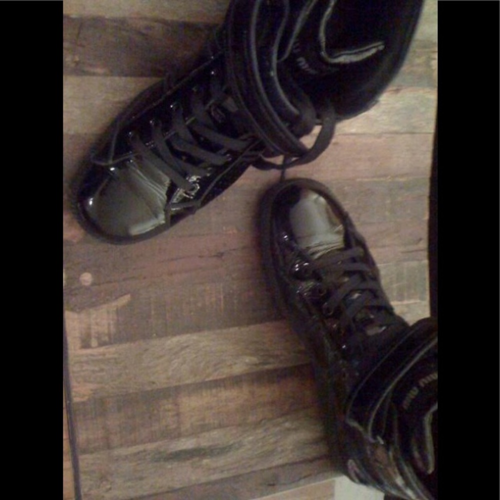 Miu Miu Men’s Patent Leather Sneakers Size 11 RARE